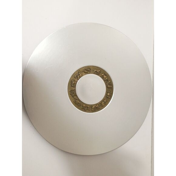 1930s Kensington Art Deco Aluminum and Brass Zodiac Platter by Lurelle Guild - Picture 7 of 13